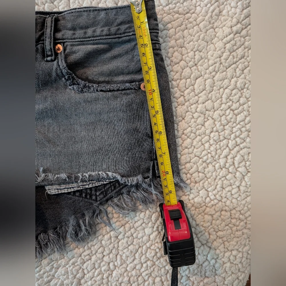 EUC Free People Low Rise Button Fly Distressed Shorts - Picture 13 of 13